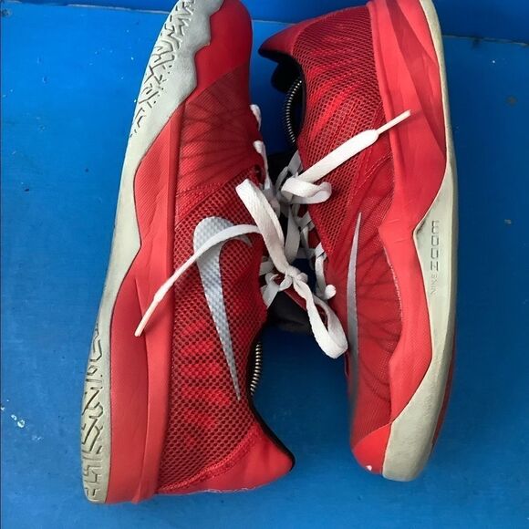 NIKE ZOOM RUN THE ONE 653636-600 Red / Wolf Grey-Black MEN SHOES SIZE 10.5 - Picture 4 of 8